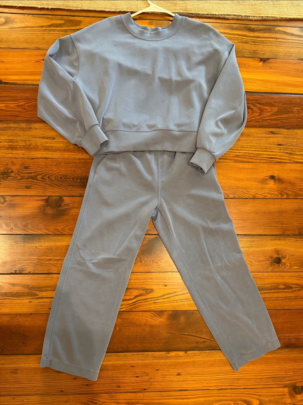 lululemon athletica Two-Piece Wide-Leg Sweat Set in Slate Blue